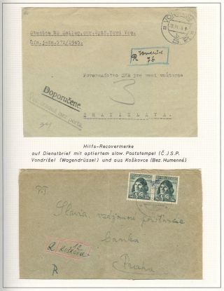 POSTBEGINN AUF SLOWAKISCHEM GEBIET AM 1945 – Blatt 62