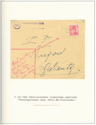 POSTBEGINN AUF SLOWAKISCHEM GEBIET AM 1945 – Blatt 64
