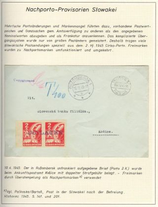 OPENING OF POSTAL OPERATIONS ON SLOVAK TERRITORY IN 1945 – sheet 65