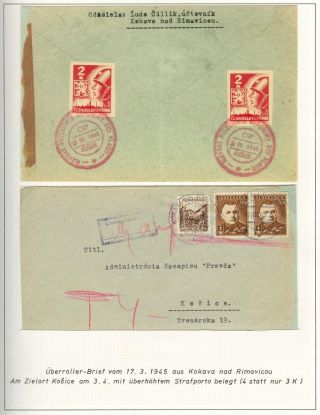 OPENING OF POSTAL OPERATIONS ON SLOVAK TERRITORY IN 1945 – sheet 66