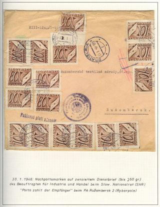 OPENING OF POSTAL OPERATIONS ON SLOVAK TERRITORY IN 1945 – sheet 68