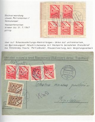 OPENING OF POSTAL OPERATIONS ON SLOVAK TERRITORY IN 1945 – sheet 70
