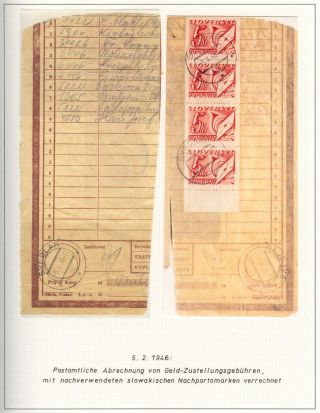 OPENING OF POSTAL OPERATIONS ON SLOVAK TERRITORY IN 1945 – sheet 74