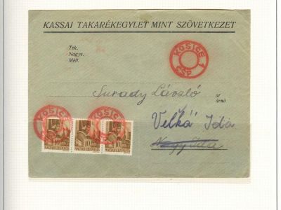 OPENING OF POSTAL OPERATIONS ON SLOVAK TERRITORY IN 1945