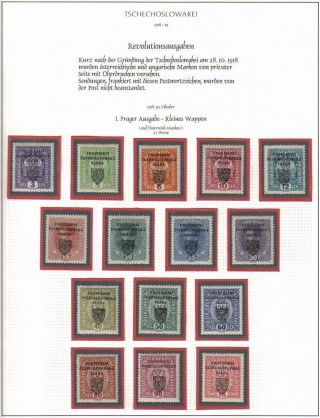 CZECHOSLOVAKIA: 1. REPUBLIC (1918-1939) IN THE MIRROR ITS STAMPS – sheet 4