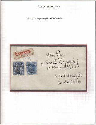 CZECHOSLOVAKIA: 1. REPUBLIC (1918-1939) IN THE MIRROR ITS STAMPS – sheet 6