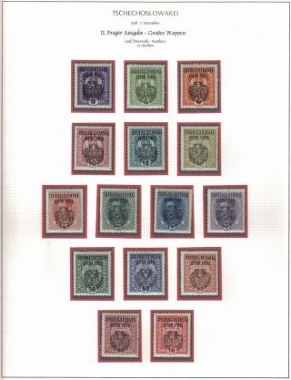 CZECHOSLOVAKIA: 1. REPUBLIC (1918-1939) IN THE MIRROR ITS STAMPS – sheet 7