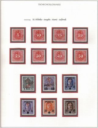 CZECHOSLOVAKIA: 1. REPUBLIC (1918-1939) IN THE MIRROR ITS STAMPS – sheet 11