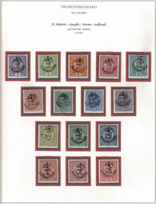 CZECHOSLOVAKIA: 1. REPUBLIC (1918-1939) IN THE MIRROR ITS STAMPS – sheet 12