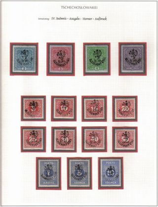 CZECHOSLOVAKIA: 1. REPUBLIC (1918-1939) IN THE MIRROR ITS STAMPS – sheet 13