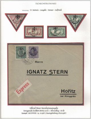 CZECHOSLOVAKIA: 1. REPUBLIC (1918-1939) IN THE MIRROR ITS STAMPS – sheet 14
