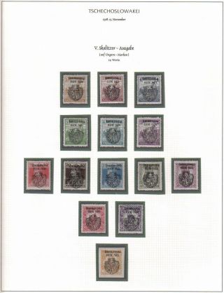 CZECHOSLOVAKIA: 1. REPUBLIC (1918-1939) IN THE MIRROR ITS STAMPS – sheet 15