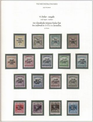 CZECHOSLOVAKIA: 1. REPUBLIC (1918-1939) IN THE MIRROR ITS STAMPS – sheet 16
