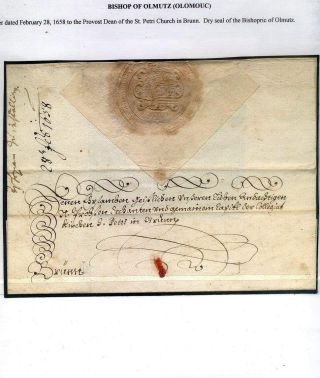 PRE-STAMP MAIL ON FUTURE CZECHOSLOVAK TERRITORY 1564-1850 – sheet 18