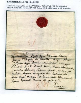 PRE-STAMP MAIL ON FUTURE CZECHOSLOVAK TERRITORY 1564-1850 – sheet 29