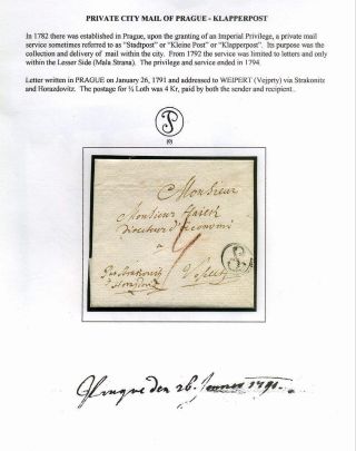 PRE-STAMP MAIL ON FUTURE CZECHOSLOVAK TERRITORY 1564-1850 – sheet 43