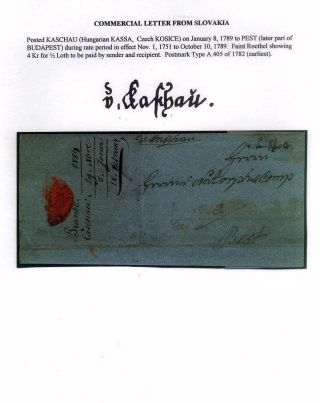 PRE-STAMP MAIL ON FUTURE CZECHOSLOVAK TERRITORY 1564-1850 – sheet 47