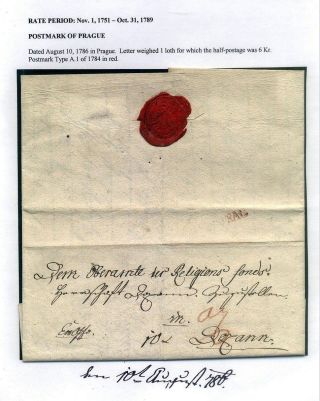 PRE-STAMP MAIL ON FUTURE CZECHOSLOVAK TERRITORY 1564-1850 – sheet 49