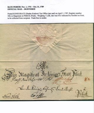 PRE-STAMP MAIL ON FUTURE CZECHOSLOVAK TERRITORY 1564-1850 – sheet 51