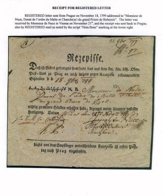 PRE-STAMP MAIL ON FUTURE CZECHOSLOVAK TERRITORY 1564-1850 – sheet 54