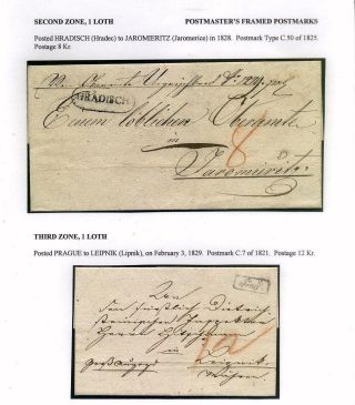 PRE-STAMP MAIL ON FUTURE CZECHOSLOVAK TERRITORY 1564-1850 – sheet 61