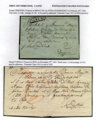 PRE-STAMP MAIL ON FUTURE CZECHOSLOVAK TERRITORY 1564-1850 – sheet 63