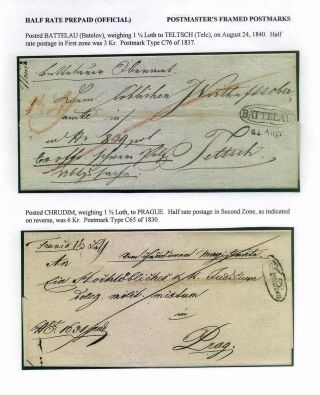 PRE-STAMP MAIL ON FUTURE CZECHOSLOVAK TERRITORY 1564-1850 – sheet 66