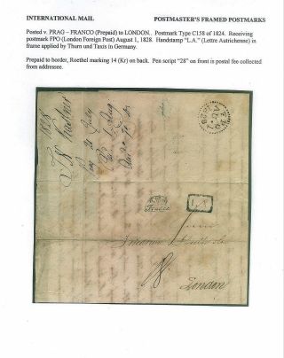 PRE-STAMP MAIL ON FUTURE CZECHOSLOVAK TERRITORY 1564-1850 – sheet 70