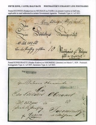PRE-STAMP MAIL ON FUTURE CZECHOSLOVAK TERRITORY 1564-1850 – sheet 80