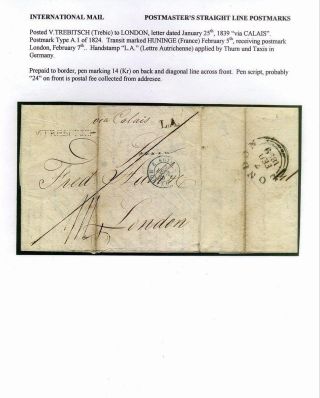 PRE-STAMP MAIL ON FUTURE CZECHOSLOVAK TERRITORY 1564-1850 – sheet 89