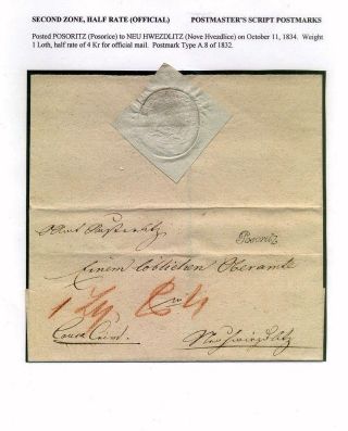 PRE-STAMP MAIL ON FUTURE CZECHOSLOVAK TERRITORY 1564-1850 – sheet 93