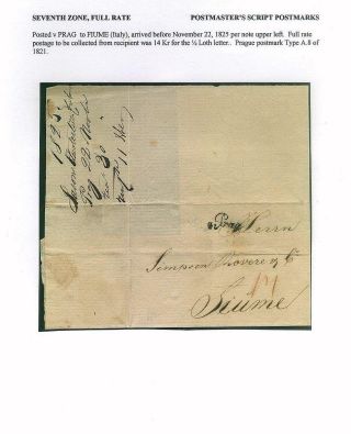 PRE-STAMP MAIL ON FUTURE CZECHOSLOVAK TERRITORY 1564-1850 – sheet 94