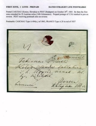 PRE-STAMP MAIL ON FUTURE CZECHOSLOVAK TERRITORY 1564-1850 – sheet 101