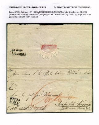 PRE-STAMP MAIL ON FUTURE CZECHOSLOVAK TERRITORY 1564-1850 – sheet 105