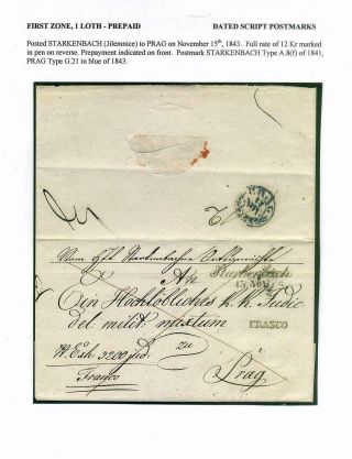 PRE-STAMP MAIL ON FUTURE CZECHOSLOVAK TERRITORY 1564-1850 – sheet 114
