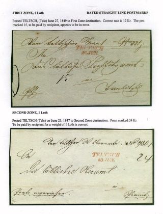 PRE-STAMP MAIL ON FUTURE CZECHOSLOVAK TERRITORY 1564-1850 – sheet 120