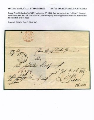 PRE-STAMP MAIL ON FUTURE CZECHOSLOVAK TERRITORY 1564-1850 – sheet 128