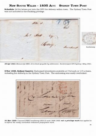 AUSTRALISCHE BERECHTIGTE POST 1830-1920 – Blatt 9