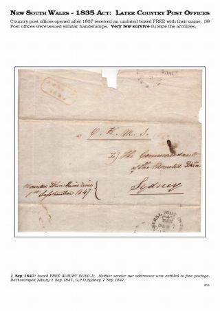 AUSTRALISCHE BERECHTIGTE POST 1830-1920 – Blatt 13