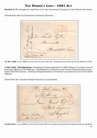 AUSTRALISCHE BERECHTIGTE POST 1830-1920 – Blatt 19
