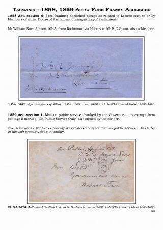 AUSTRALISCHE BERECHTIGTE POST 1830-1920 – Blatt 22