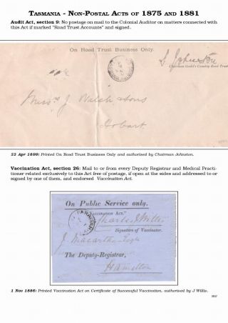 AUSTRALISCHE BERECHTIGTE POST 1830-1920 – Blatt 27