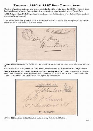 AUSTRALISCHE BERECHTIGTE POST 1830-1920 – Blatt 30