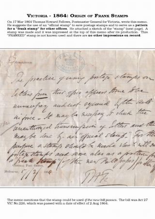 AUSTRALIAN PRIVILEGED MAIL 1830s TO 1920s – sheet 49