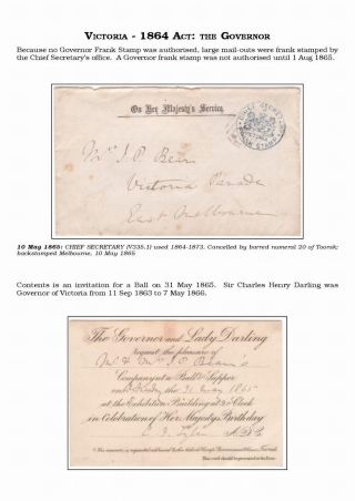AUSTRALIAN PRIVILEGED MAIL 1830s TO 1920s – sheet 55