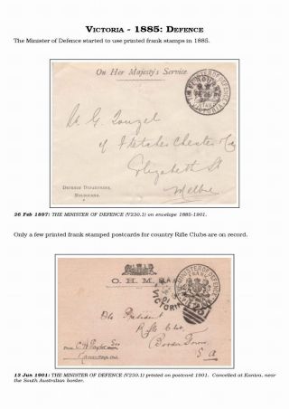 AUSTRALISCHE BERECHTIGTE POST 1830-1920 – Blatt 68