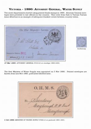 AUSTRALISCHE BERECHTIGTE POST 1830-1920 – Blatt 72