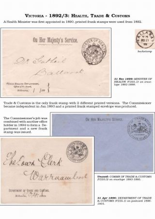 AUSTRALISCHE BERECHTIGTE POST 1830-1920 – Blatt 73