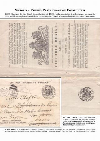AUSTRALISCHE BERECHTIGTE POST 1830-1920 – Blatt 79