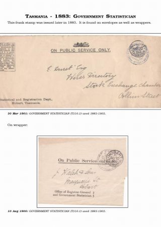 AUSTRALISCHE BERECHTIGTE POST 1830-1920 – Blatt 85